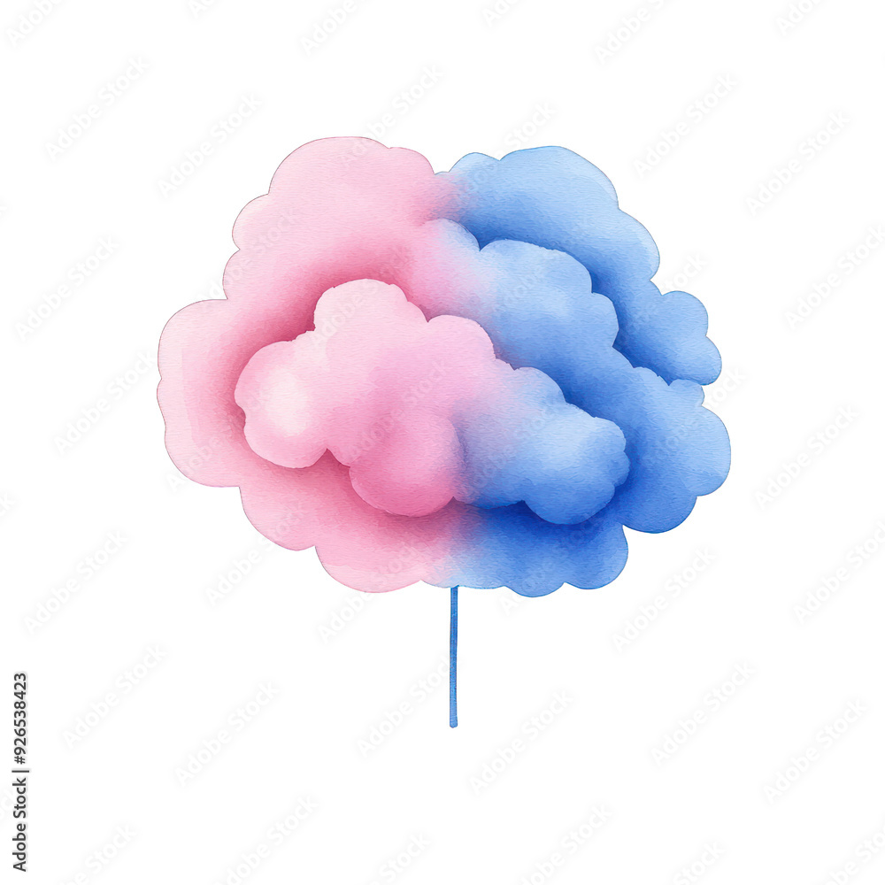 A whimsical illustration of cotton candy with pink and blue colors, perfect for food-related projects or sweet-themed designs. transparent background A whimsical illustration of cotton candy with pink and blue colors, perfect for food-related projects or sweet-themed designs. transparent background