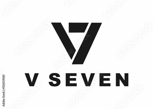 letter v seven logo, design, Vector, illustration, creative icon, template