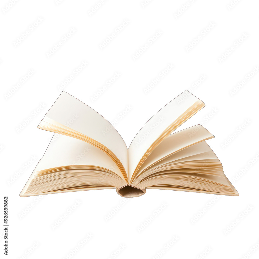 An open book with blank pages, symbolizing knowledge, creativity, and endless possibilities for writing and learning. transparent background An open book with blank pages, symbolizing knowledge, creativity, and endless possibilities for writing and learning. transparent background