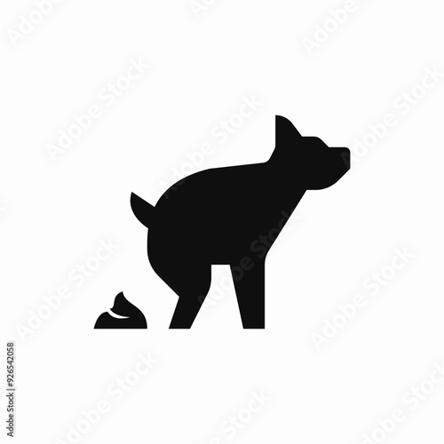 pet dog poop crap icon