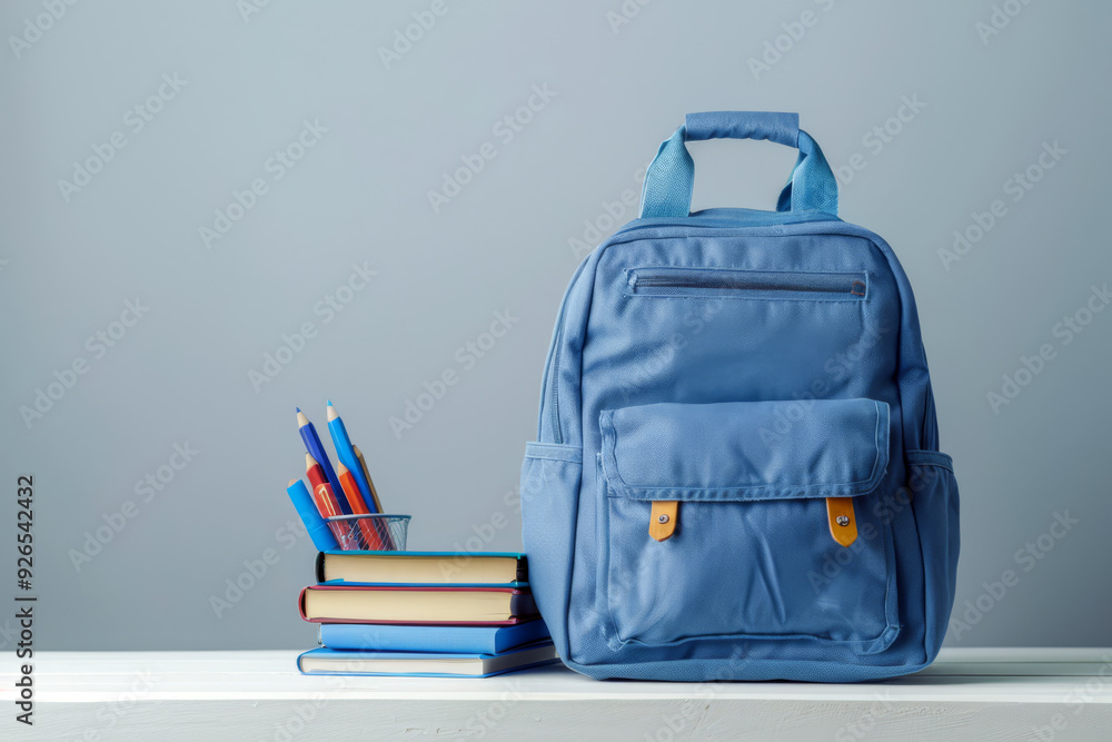 Back to School Background with School Supplies Back to School Background with School Supplies