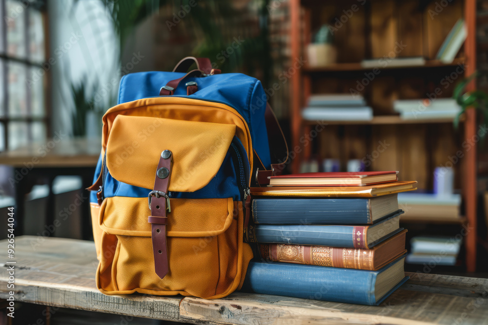 Back to School Background with School Supplies Back to School Background with School Supplies