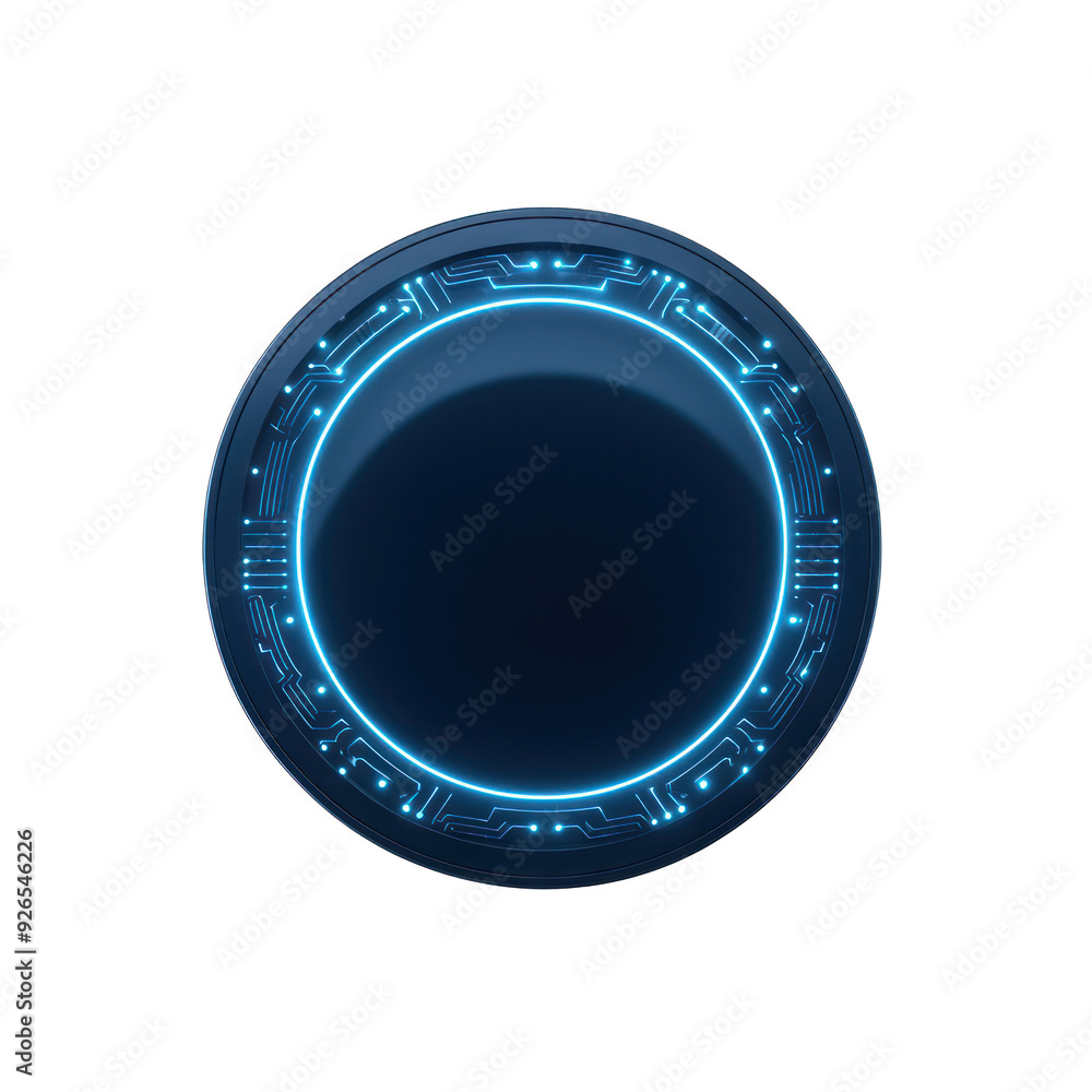 Futuristic neon circular interface with glowing edges, perfect for technology and sci-fi concepts. transparent background Futuristic neon circular interface with glowing edges, perfect for technology and sci-fi concepts. transparent background