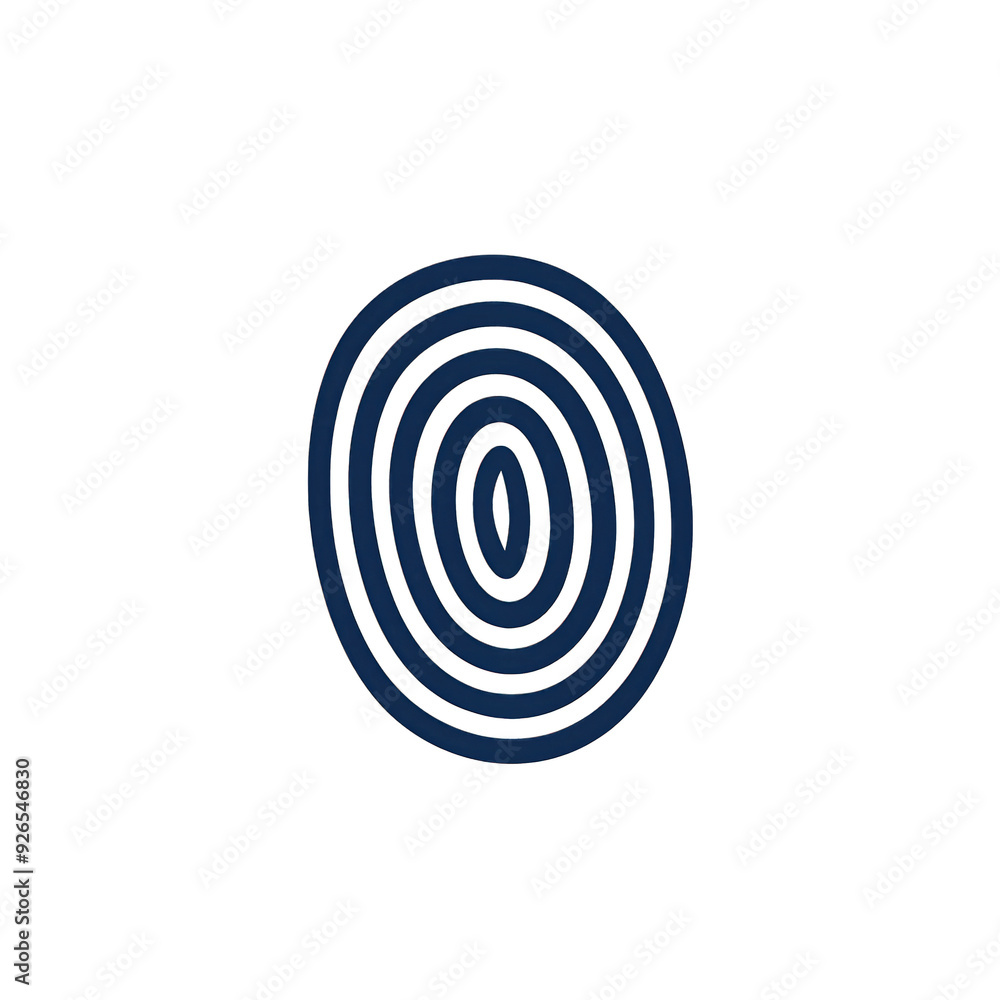 Illustration of a fingerprint symbol representing security, identity, and authentication in a modern digital environment. transparent background Illustration of a fingerprint symbol representing security, identity, and authentication in a modern digital environment. transparent background