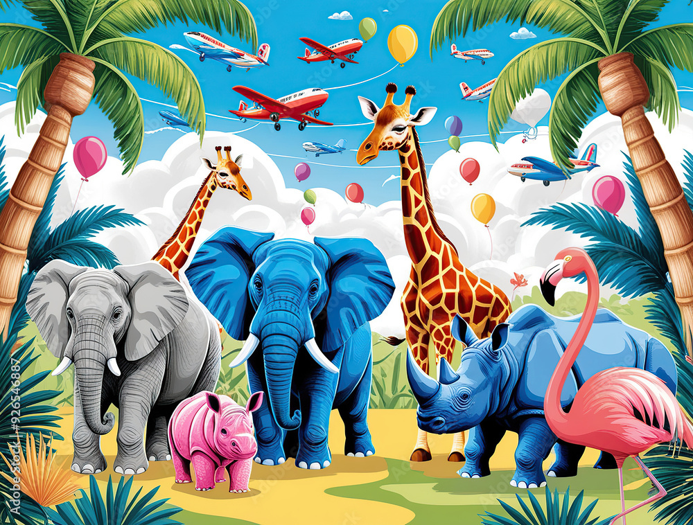 Obraz premium group of animals