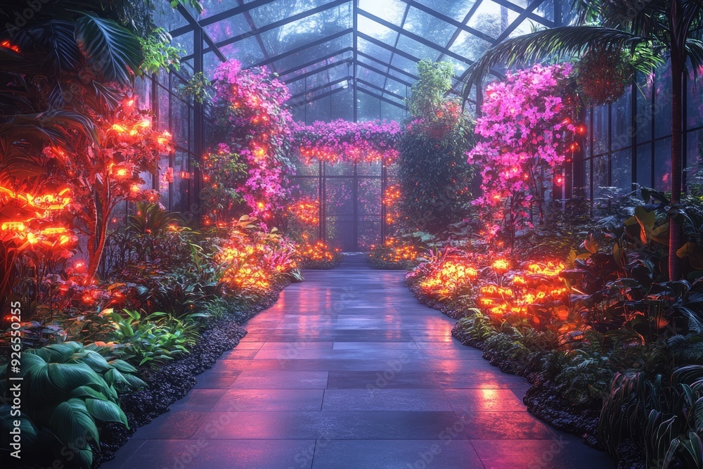 A Tranquil Walk Through a Luminous Greenhouse A Tranquil Walk Through a Luminous Greenhouse
