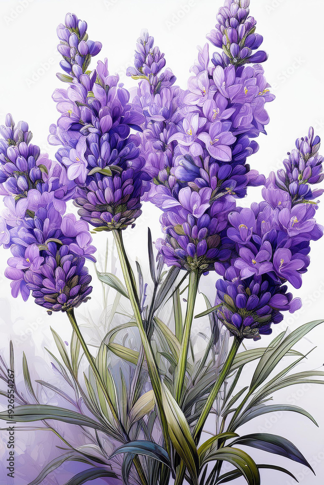 Fototapeta premium Lavender - Lavandula angustifolia - herb plant for cooking 