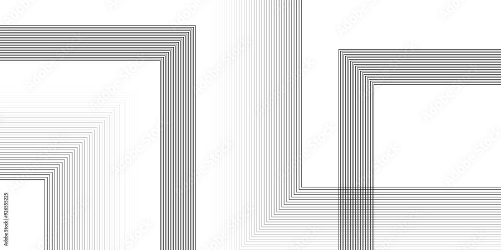 Fototapeta premium black and white stripe line abstract graphic optical art background, lines abstract graphic, illusive movement design, optical art, op art