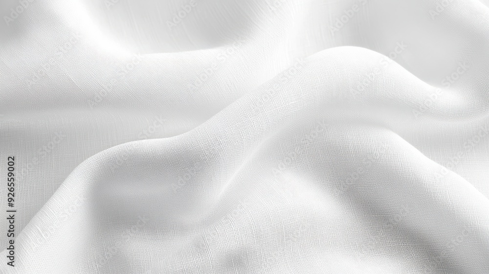 Smooth clean white canvas fabric with subtle weave texture Smooth clean white canvas fabric with subtle weave texture