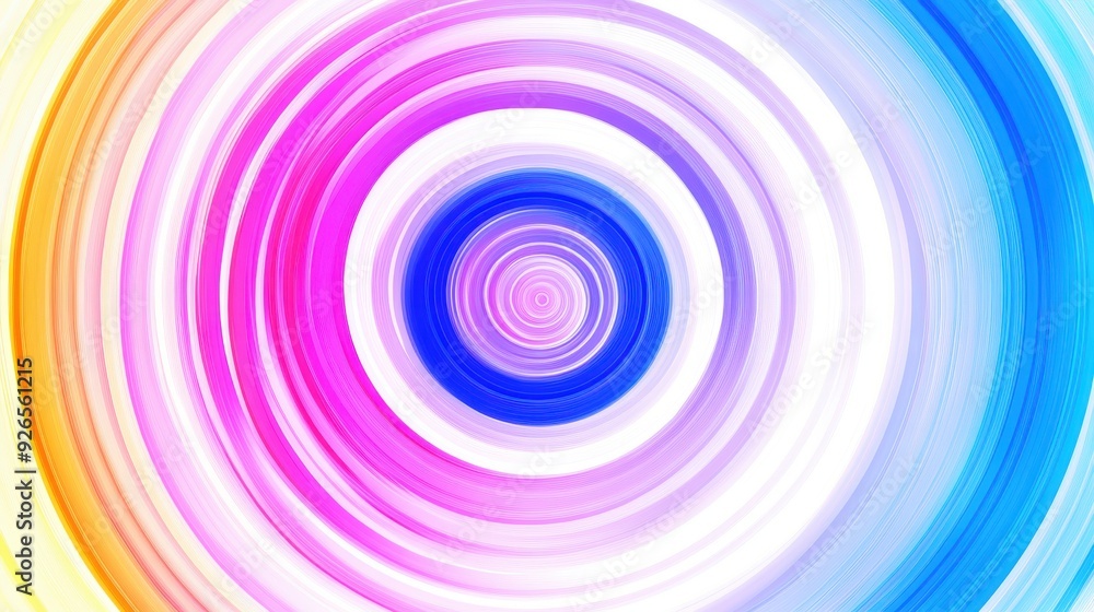 Abstract concentric circles gradient effect isolated white background Abstract concentric circles gradient effect isolated white background