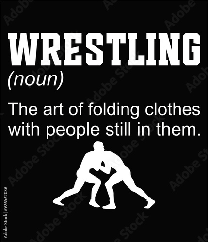 Wrestling funny definition quote design