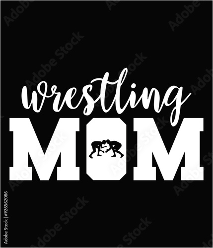 Wrestling mom design cut file