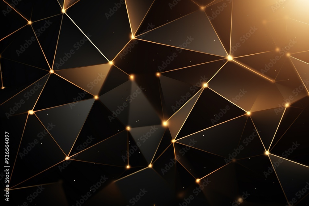 Abstract black and gold geometric background. Abstract black and gold geometric background.