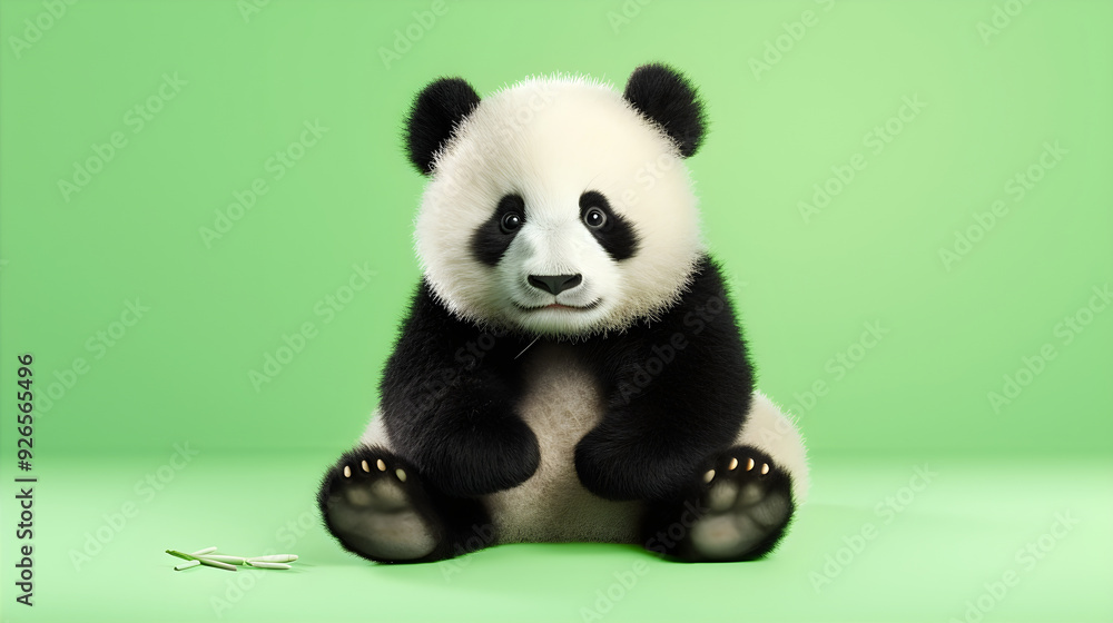 Cute Giant Panda Cub AI Artwork Cute Giant Panda Cub AI Artwork