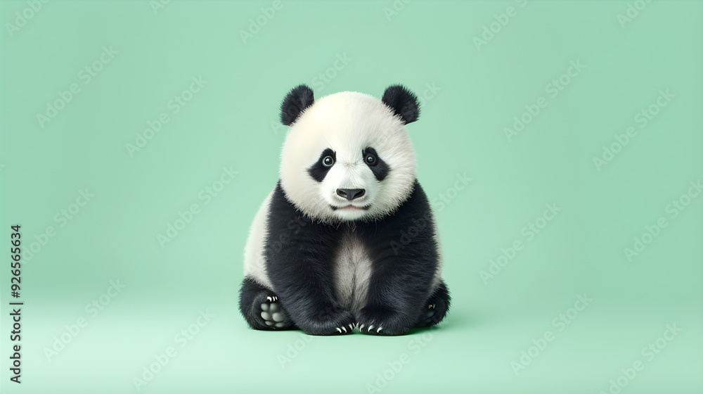 Cute Giant Panda Cub AI Artwork Cute Giant Panda Cub AI Artwork