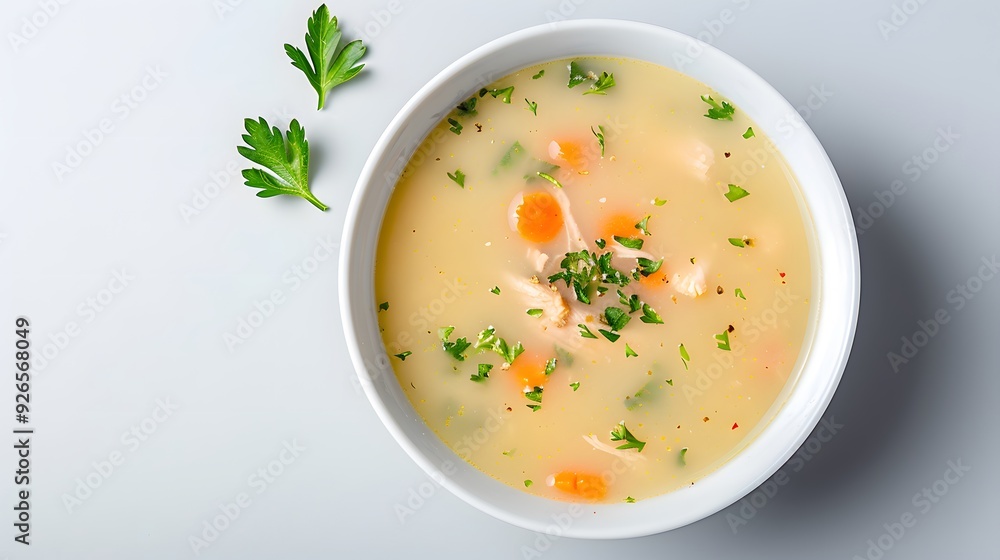 Vegetable soup isolated on a white background
Vegetable soup isolated on a white background