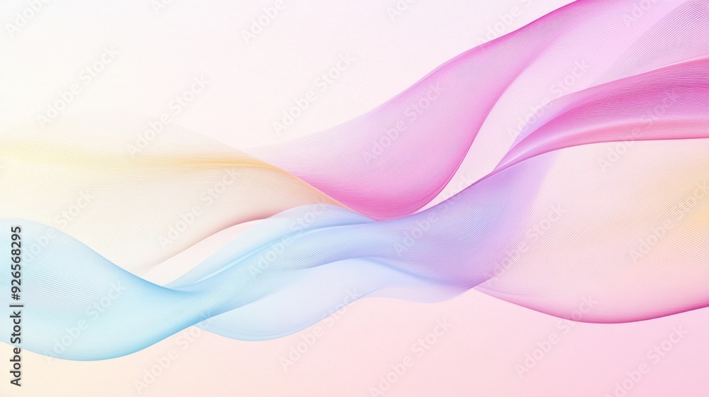 Abstract elegant wave design in soft pastel colors, flowing seamlessly with ample space for content, creating a visually soothing atmosphere. Abstract elegant wave design in soft pastel colors, flowing seamlessly with ample space for content, creating a visually soothing atmosphere.