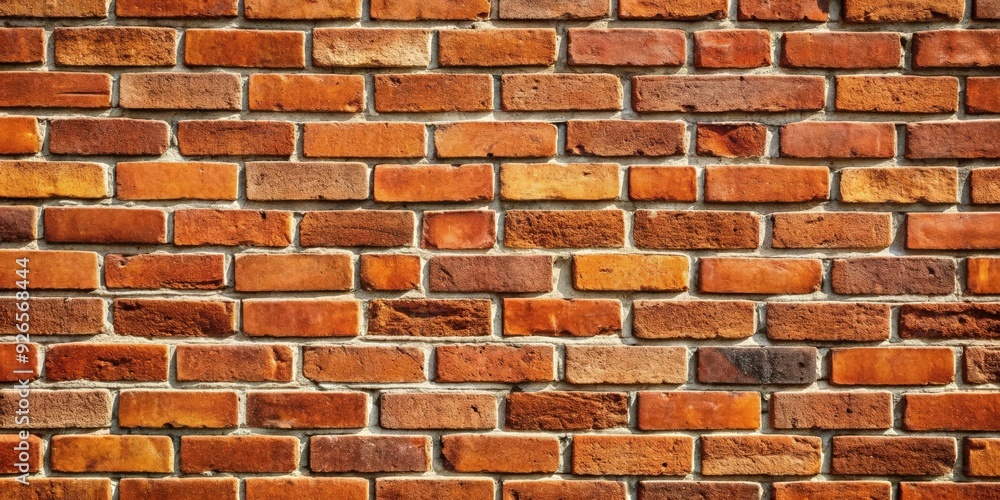 Obraz premium A detailed close-up image of a brick wall background , brick, wall, texture, background, red, construction, masonry, design