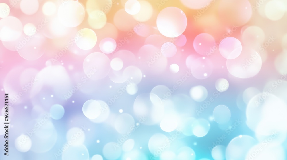 Abstract bokeh effect soft pastel colors isolated white background Abstract bokeh effect soft pastel colors isolated white background