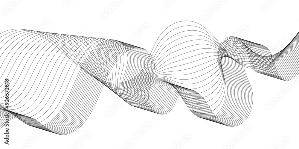 Abstract flowing wave line background. design element for technology Abstract flowing wave line background. design element for technology