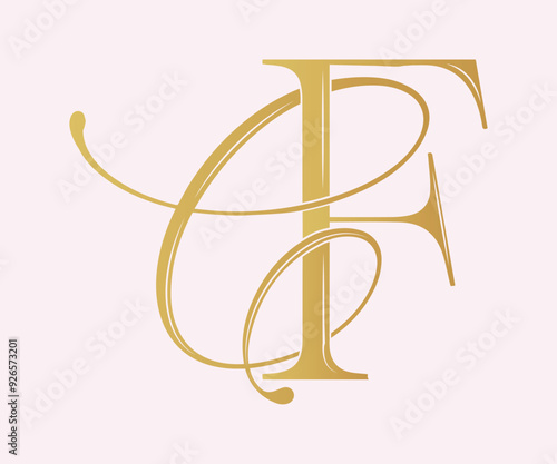 CF,FC, logo CF, Letter CF,monogram CF, vector, logo, Wedding Monogram Initials, Wedding Logo, Wedding Monogram,Logo Design