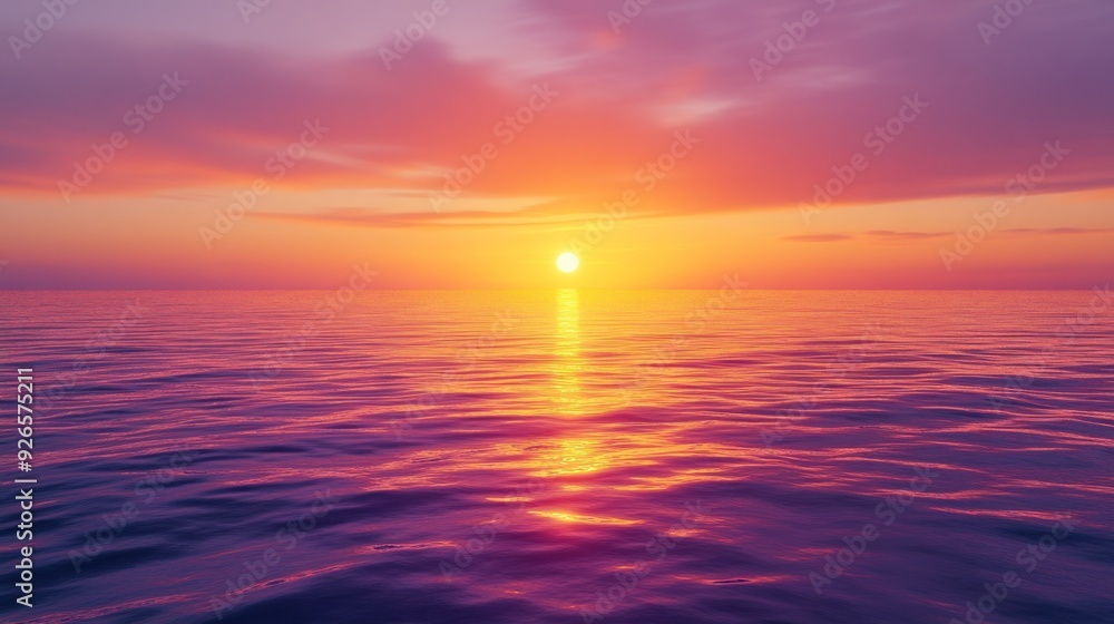 Golden Sunset Over Calm Waters Golden Sunset Over Calm Waters