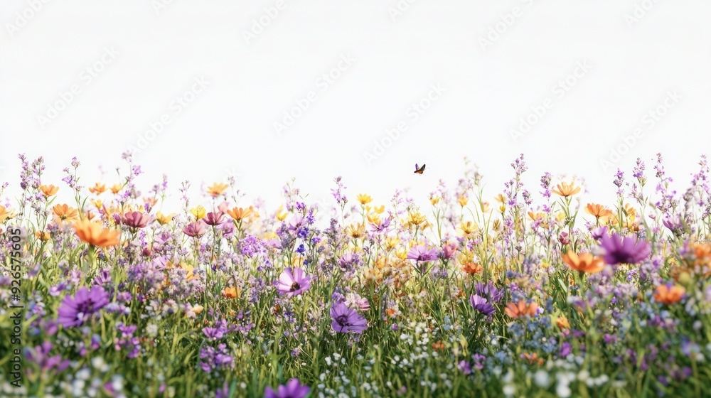 Colorful Wildflowers in a Meadow Colorful Wildflowers in a Meadow
