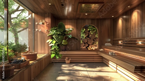 sauna room photo