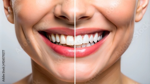 An image illustrating the transformative power of cosmetic dentistry, before and after 