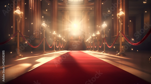 Red Carpet Festival Scene Vibrant AI Artwork