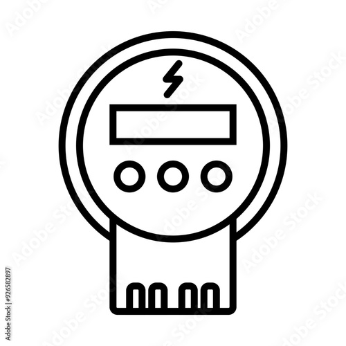 Watt Meter icon Design