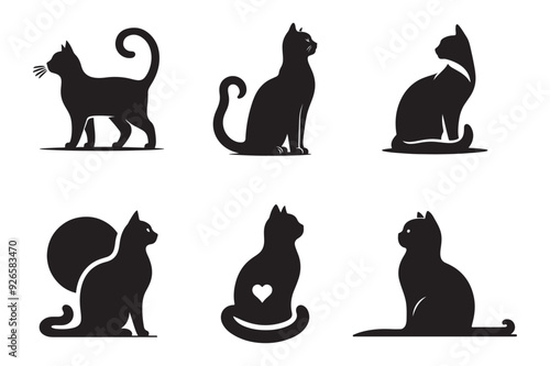 black cat silhouettes