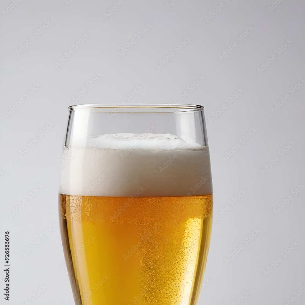 Drinks with foam on top The liquid will appear golden in color. and there are white bubbles Drinks with foam on top The liquid will appear golden in color. and there are white bubbles