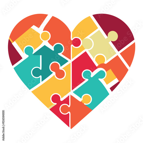 Puzzle Vector Design Illustration
