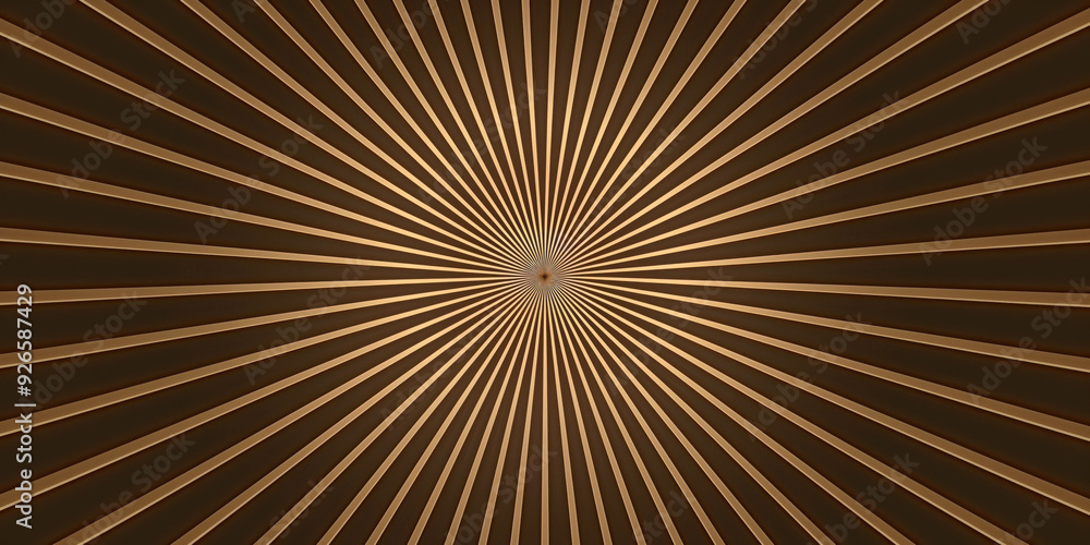 Dynamic Gold Radial Lines Creating Abstract Geometric Pattern with Optical Illusion Effect Dynamic Gold Radial Lines Creating Abstract Geometric Pattern with Optical Illusion Effect