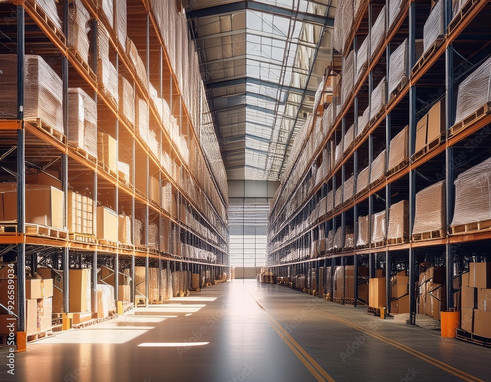 Inner Warehouse Organized Chaos and Efficient Logistics in an Industrial Storage Facility Inner Warehouse Organized Chaos and Efficient Logistics in an Industrial Storage Facility