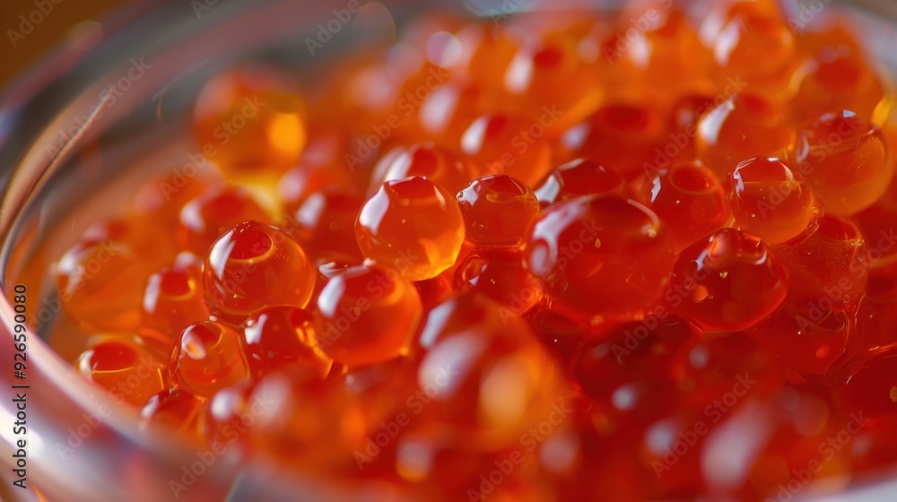 Salmon roe, beautiful colors, very appetizing Salmon roe, beautiful colors, very appetizing