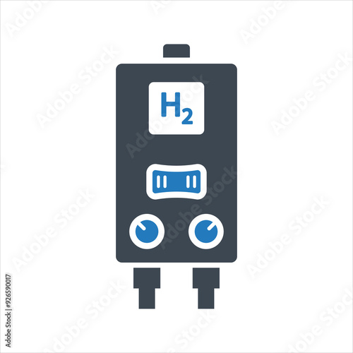Hydrogen boiler icon