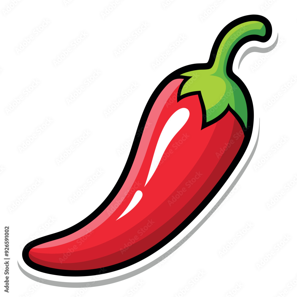 Spicy Red Chilli Vector Design Illustration Spicy Red Chilli Vector Design Illustration