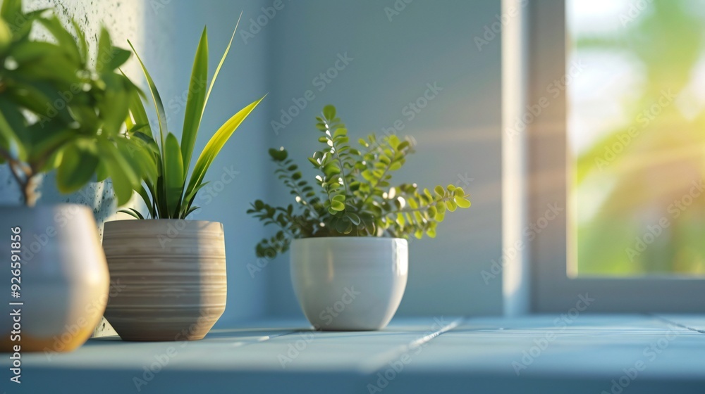 From various angles, a single potted plant exudes a sense of calm and serenity in the corner, its lush green leaves a reminder of nature's enduring beauty. From various angles, a single potted plant exudes a sense of calm and serenity in the corner, its lush green leaves a reminder of nature's enduring beauty.