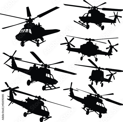 Helicopters E.G UH-60 Black Hawk-Combat-military-helicopter--powerful-heavy-equipment