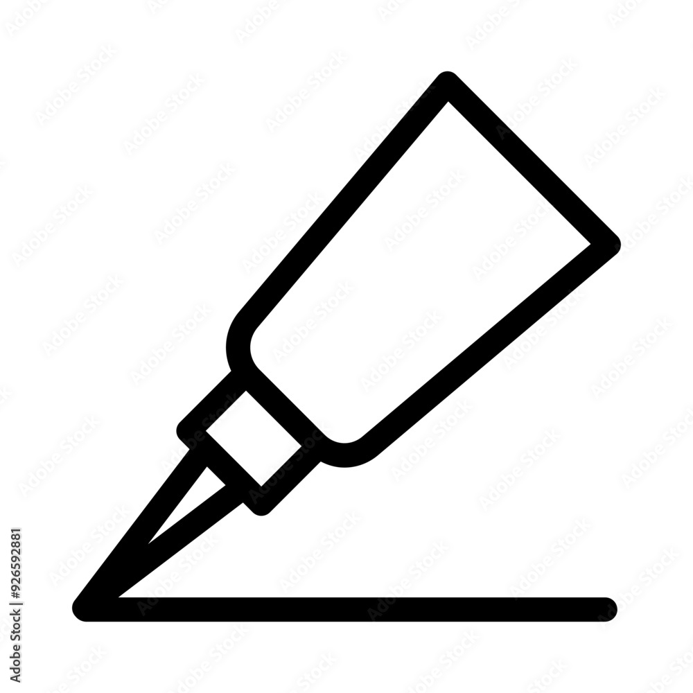 glue icon in thin line style vector illustration graphic design glue icon in thin line style vector illustration graphic design