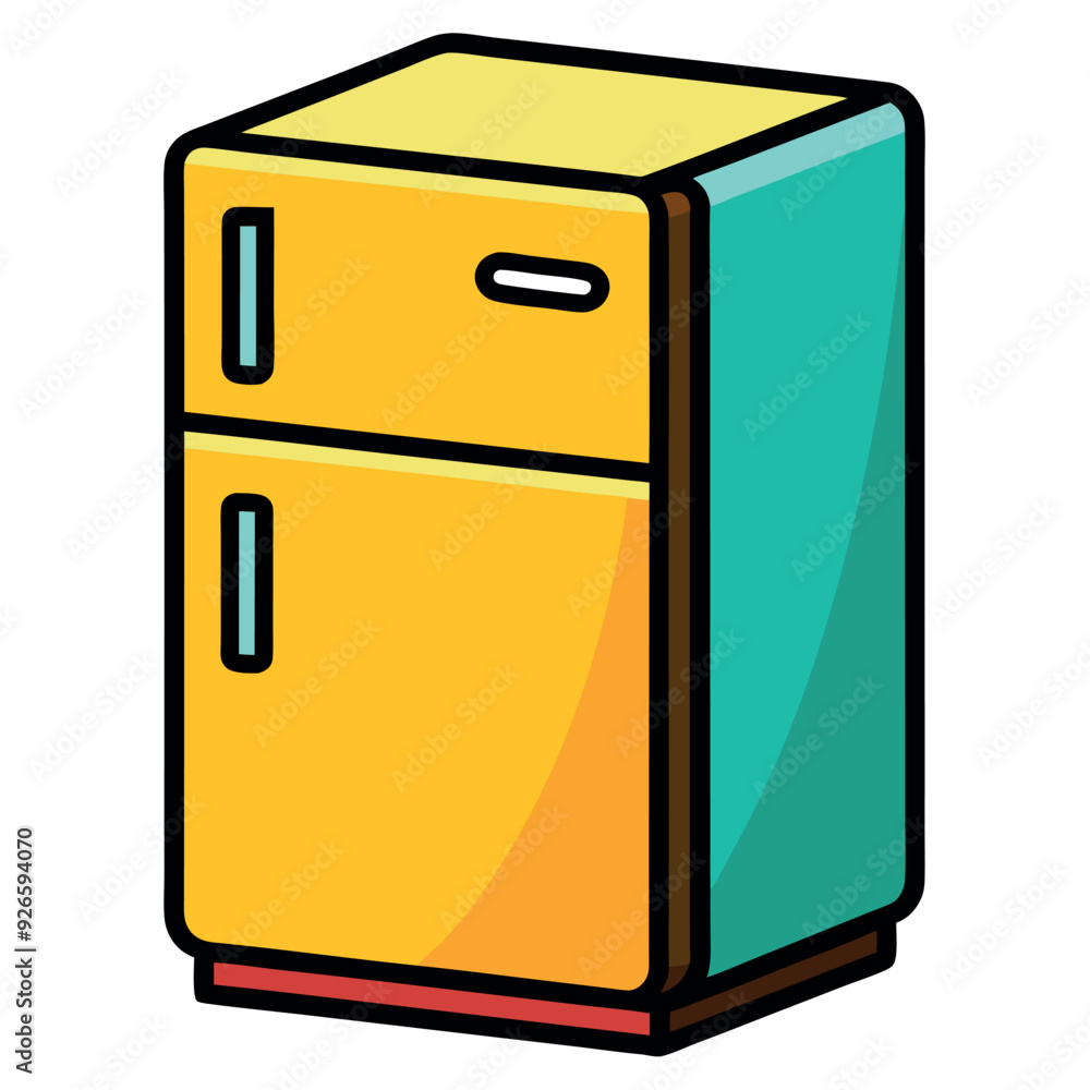 Modern Refrigerator Vector Design Illustration Modern Refrigerator Vector Design Illustration