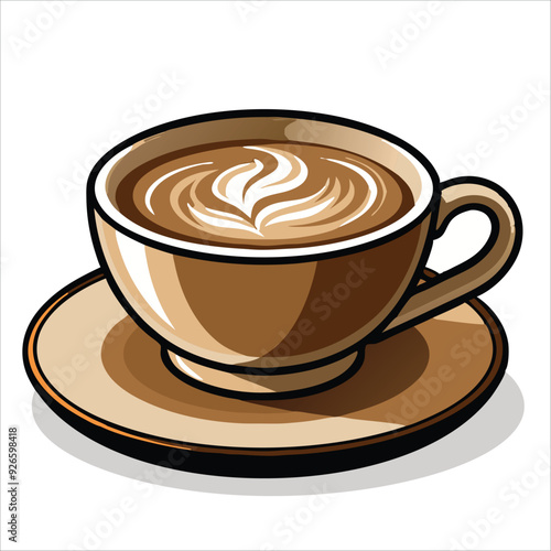 Coffee vector for logo, template, restaurant menu and so on