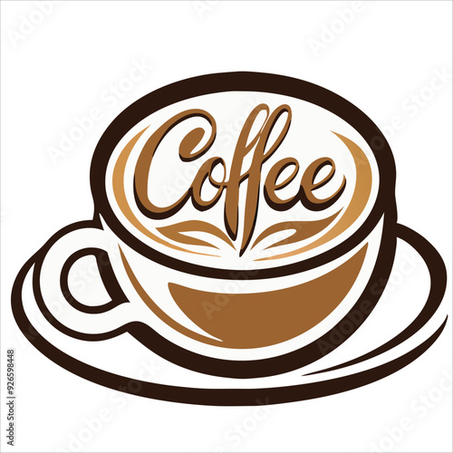 Coffee vector for logo, template, restaurant menu and so on