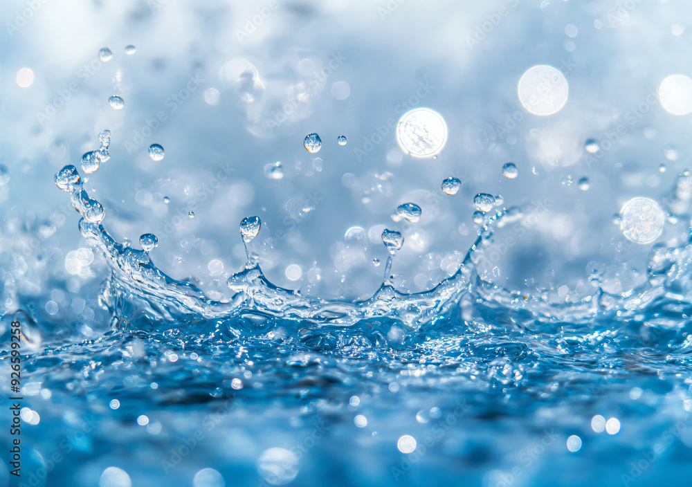 Water Splash with Bokeh. Water Splash with Bokeh.