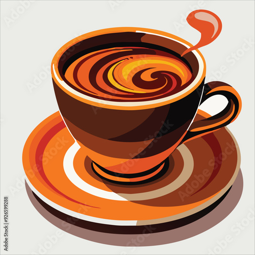 Coffee vector for logo, template, restaurant menu and so on