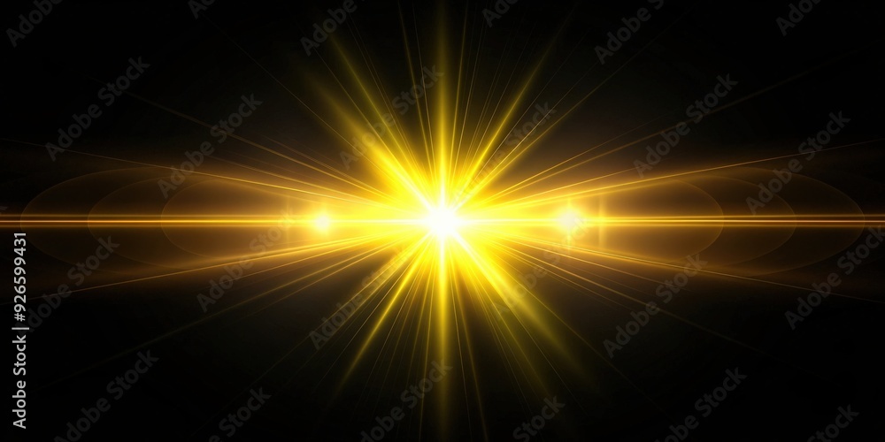 Abstract yellow lens flare over black background, lens flare, abstract, yellow, light, black, background, glow, vibrant Abstract yellow lens flare over black background, lens flare, abstract, yellow, light, black, background, glow, vibrant