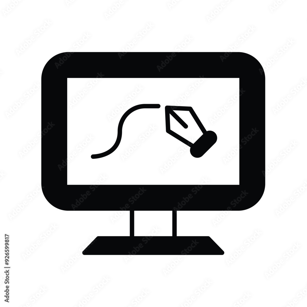 design glyph icon with white background vector stock illustration design glyph icon with white background vector stock illustration