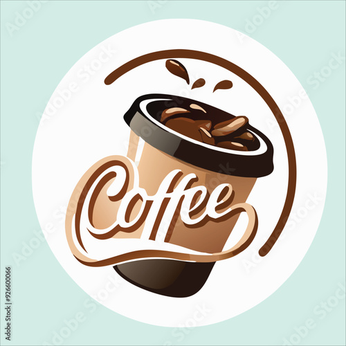 Coffee vector for logo, template, restaurant menu and so on